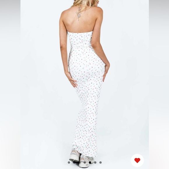 Oscar Maxi Dress White Floral - Picture 5 of 9